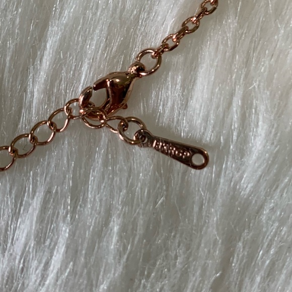 18K RGB Rose Gold Heart Necklace - Picture 2 of 4